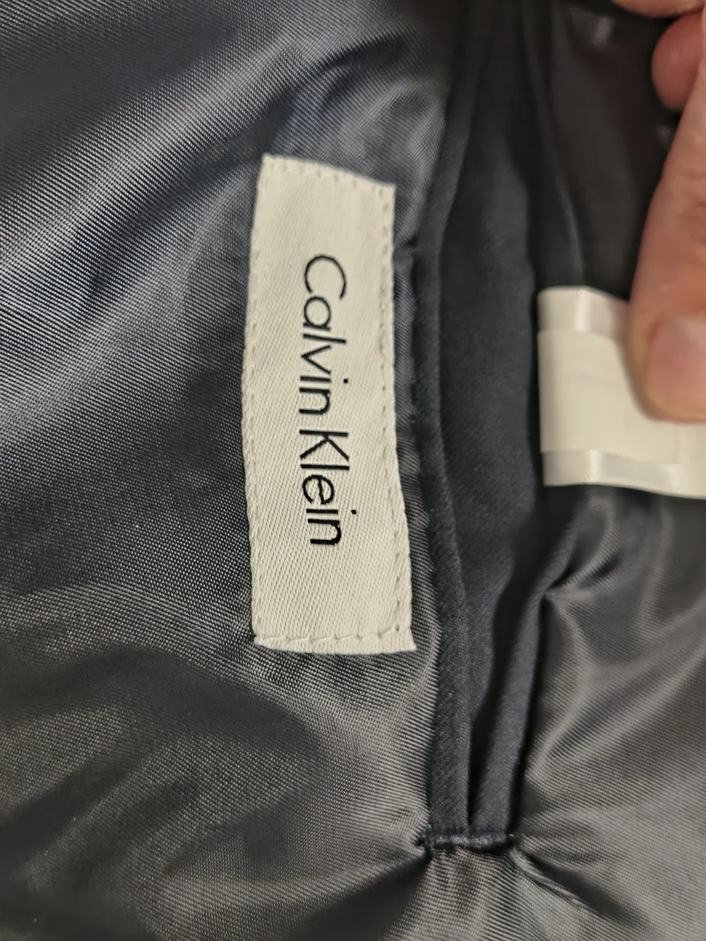 Calvin Klein Navy Classic Single-Breasted Blazer Sz 20r